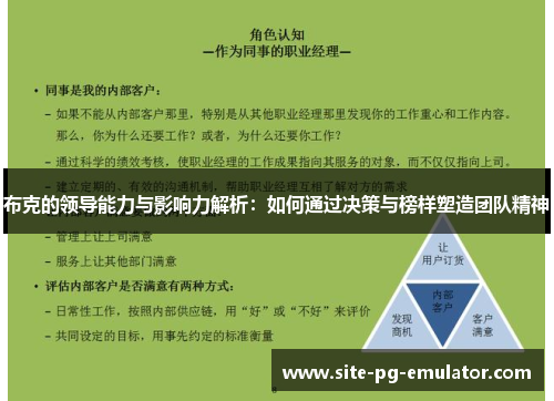 布克的领导能力与影响力解析:如何通过决策与榜样塑造团队精神 布克的领导能力与影响力解析:如何通过决策与榜样塑造团队精神